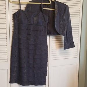 Jessica Howard 2 PC blue dress. Sz 8 EUC